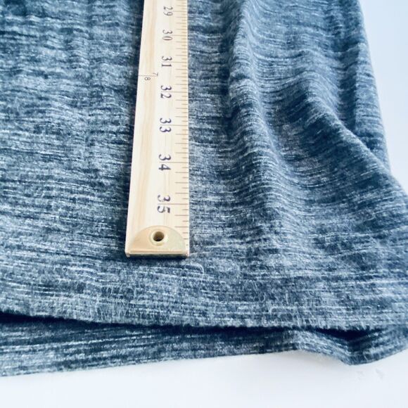 Anthropologie Cloth & Stone Dress XL Gray Heather Cap Sleeve Shift Stretch - Picture 4 of 6